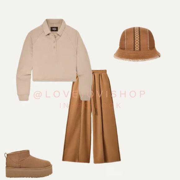 Streetwear | UGG Bucket Hat | Embroidered Authentic Sheepskin Shearling main image 8